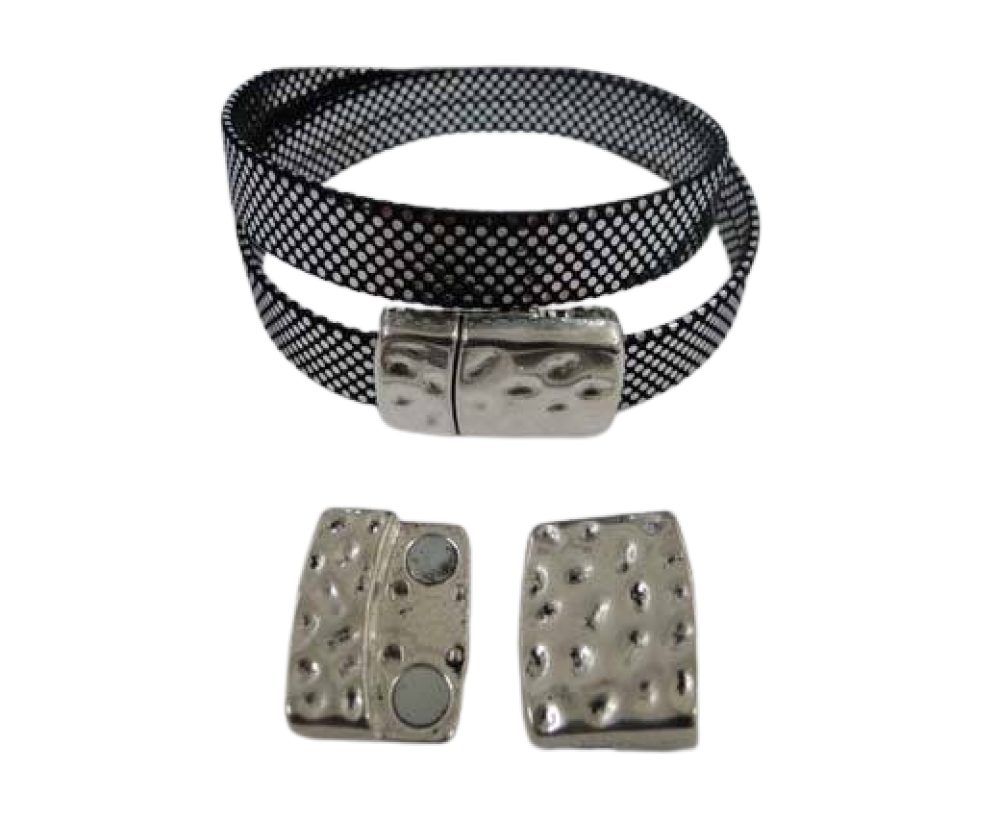 Zamak magnetic claps: MGL-281 20*2,5mm (antique silver)