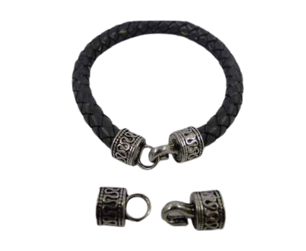 Zamak Hook Clasp: MGL-290 7mm (Antique silver)