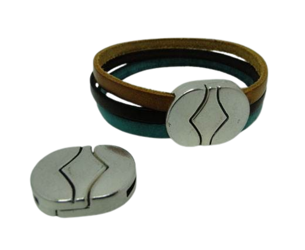 Zamak magnetic claps: MGL-315 12*2mm (Antique Silver)