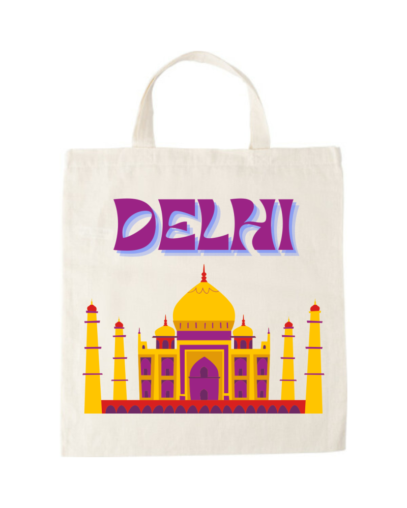 Cotton Tote Bag - Delhi Style