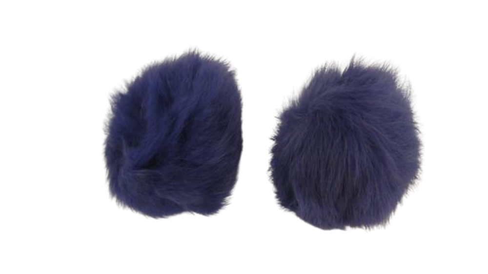 Rabbit Fur Pom Pom-Light Purple-10cms