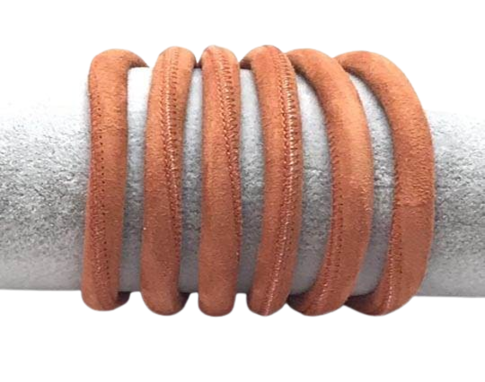Real Nappa Suede Round-6mm-brick