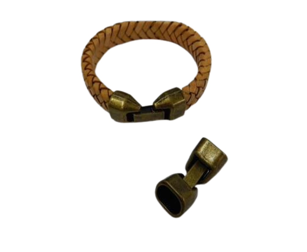 Zamak Snap Lock clasp-ZAML26-10x7mm-Anti Gold