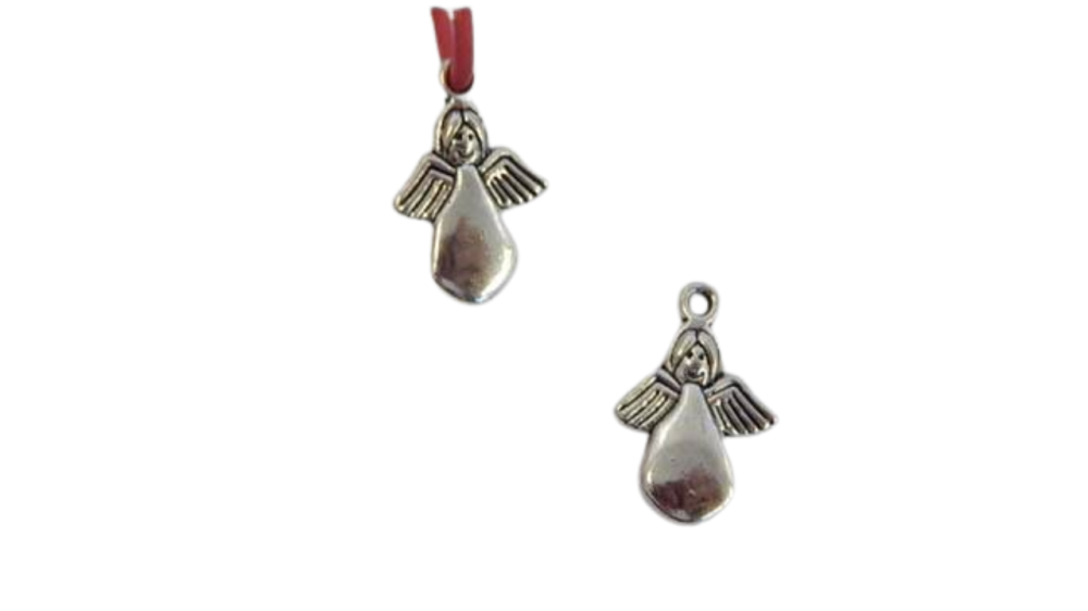 Zamak charms CA-3872 Anti-Silver Angel