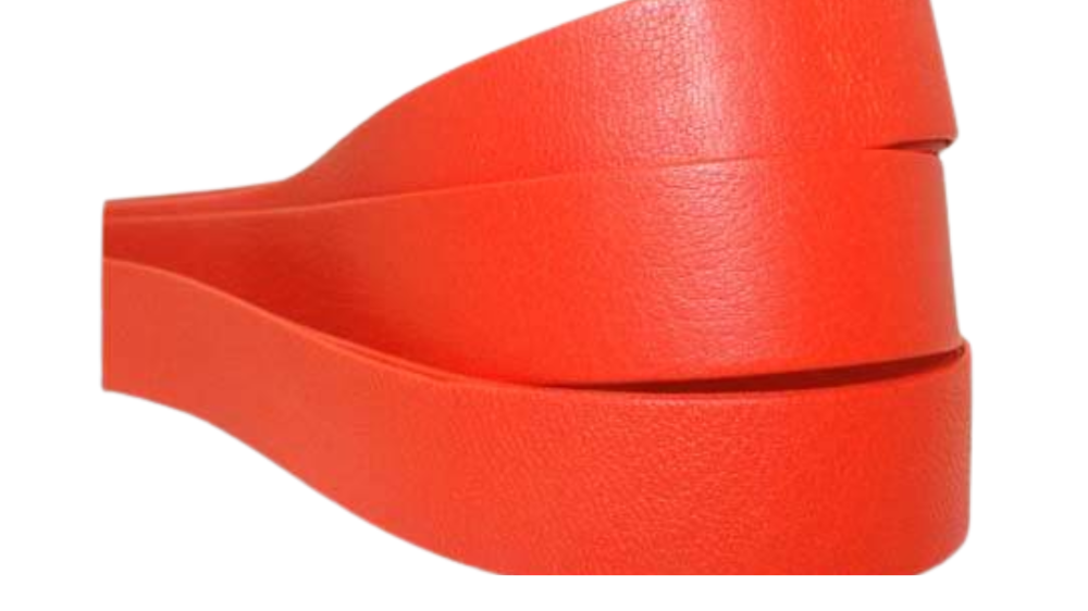 Nappa Leather Flat-Orange-20mm