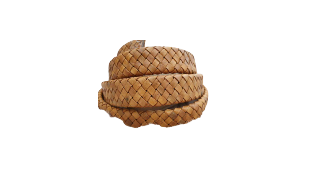 Oval Braided Leather Cord-18.5*5.2mm-se-db-d02