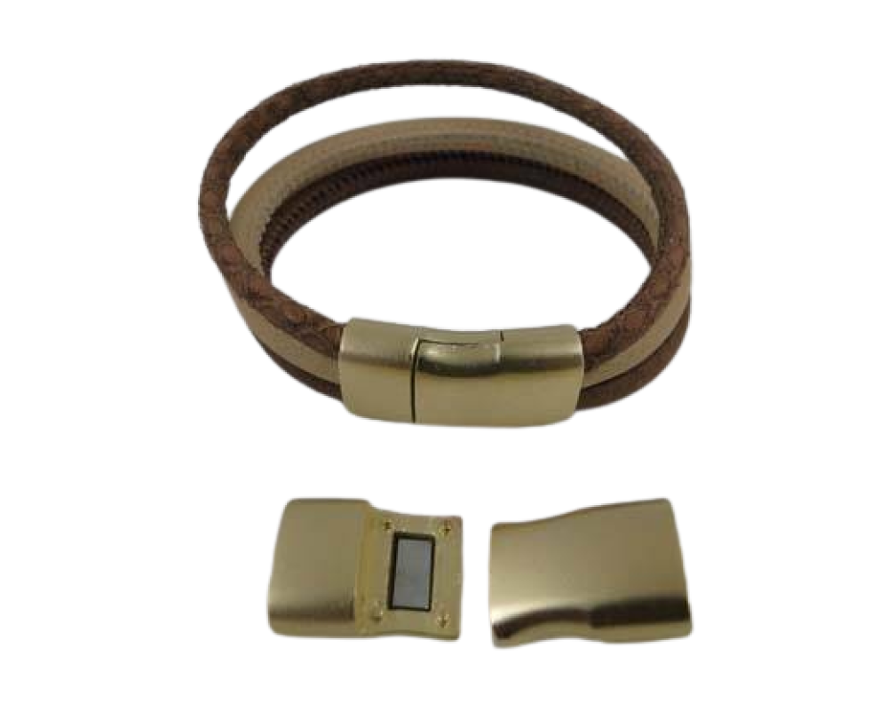 Zamak magnetic claps: MGL-295 13*6mm (gold matt)