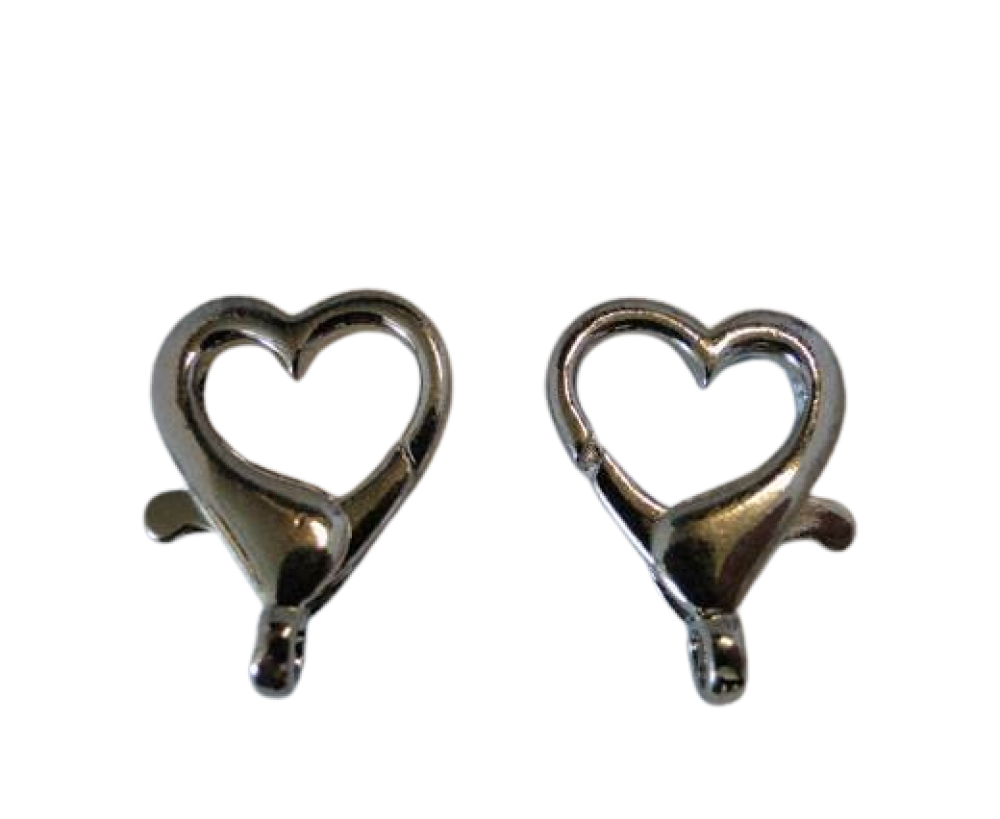 Zamak Lobster Claw Clasps-FI-7035-25mm-Antique SILVER