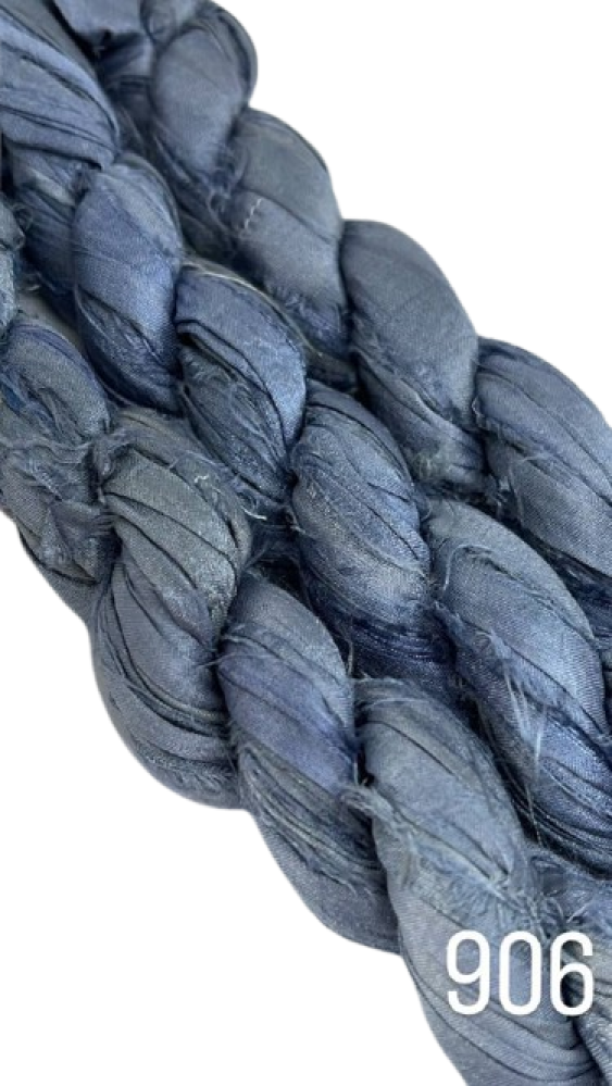 Sari Silk - Ash Blue - 906