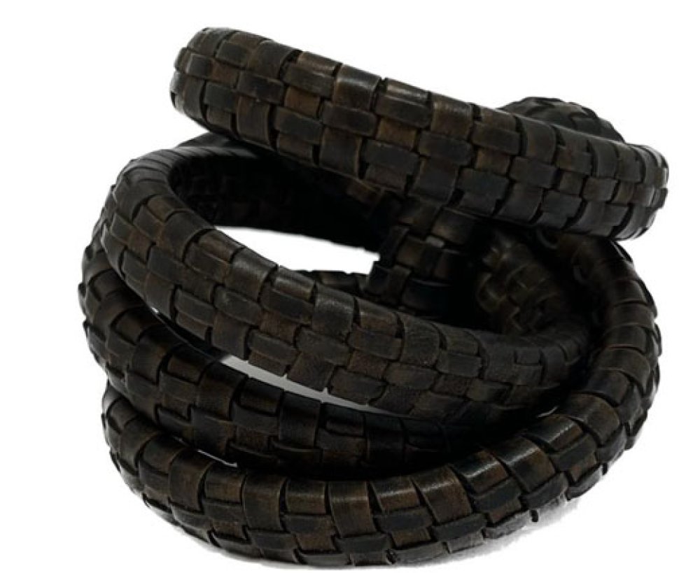 Oval Braided Carpet Style - 15*4.5mm - Dark brown