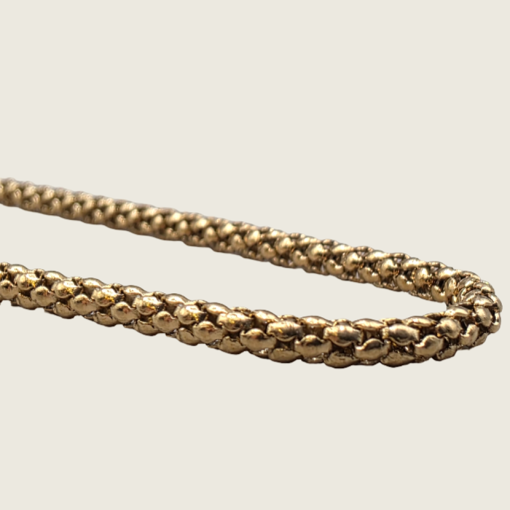 Popcorn Chain Necklace - Gold - 2mm - Item 905
