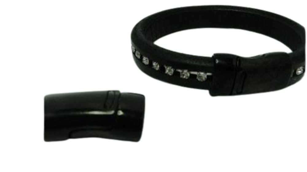 Stainless Steel Magnetic Clasp,Black,MGST-92-11*7mm