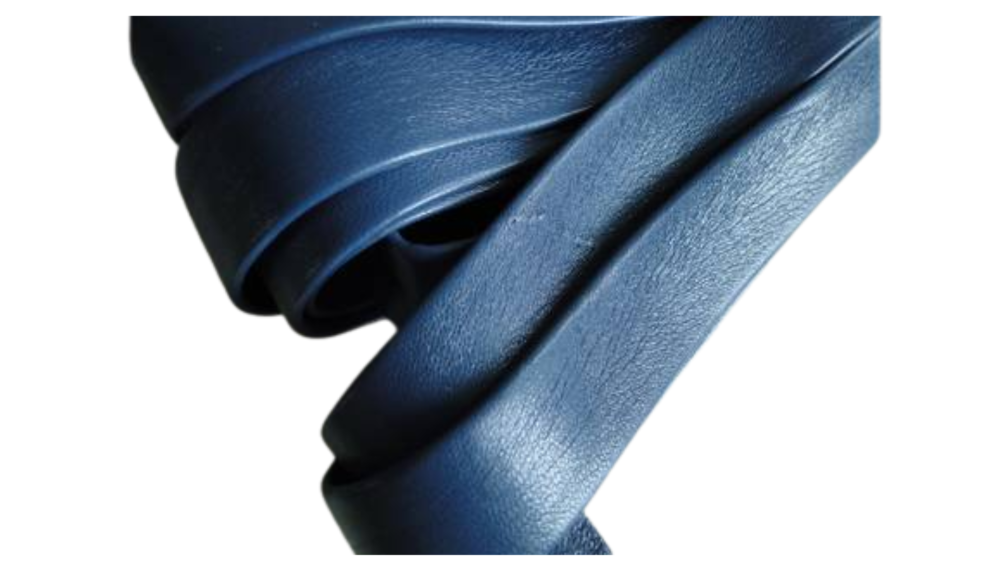 Nappa Leather Flat-Blue-20mm