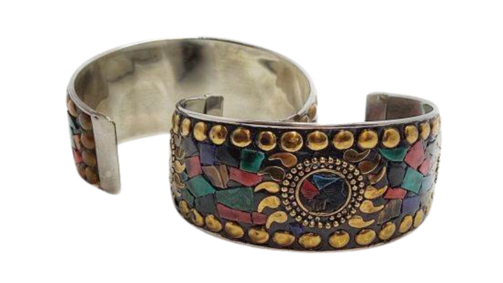 Mosaic brass bracelet Style 4 – 4mm