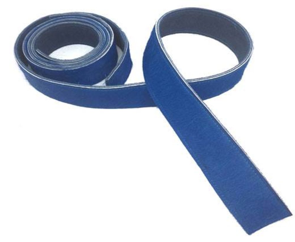 Hair-on leather belts - 40mm - Blue