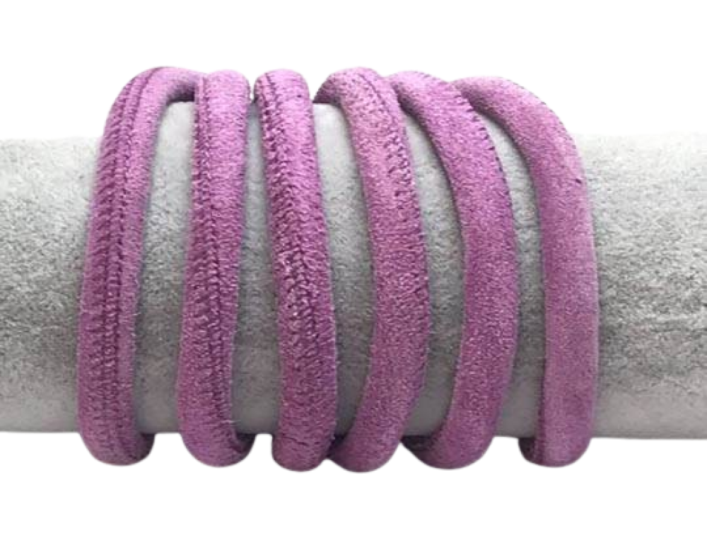 Real Nappa Suede Round-6mm-Lila