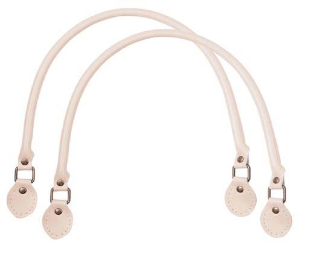 Leather-Bag Handle-Style1- Cream