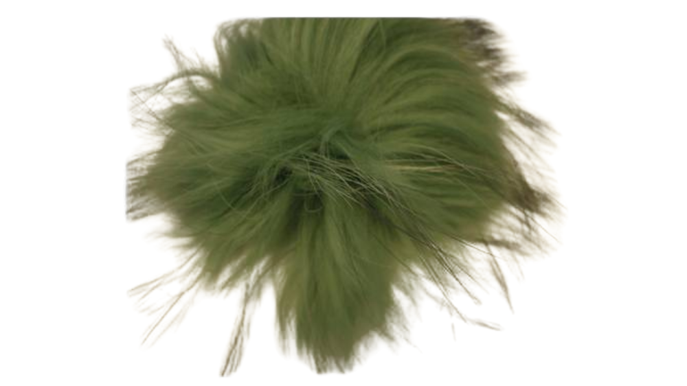 Finn Raccoon Pom Pom-Green-14cms