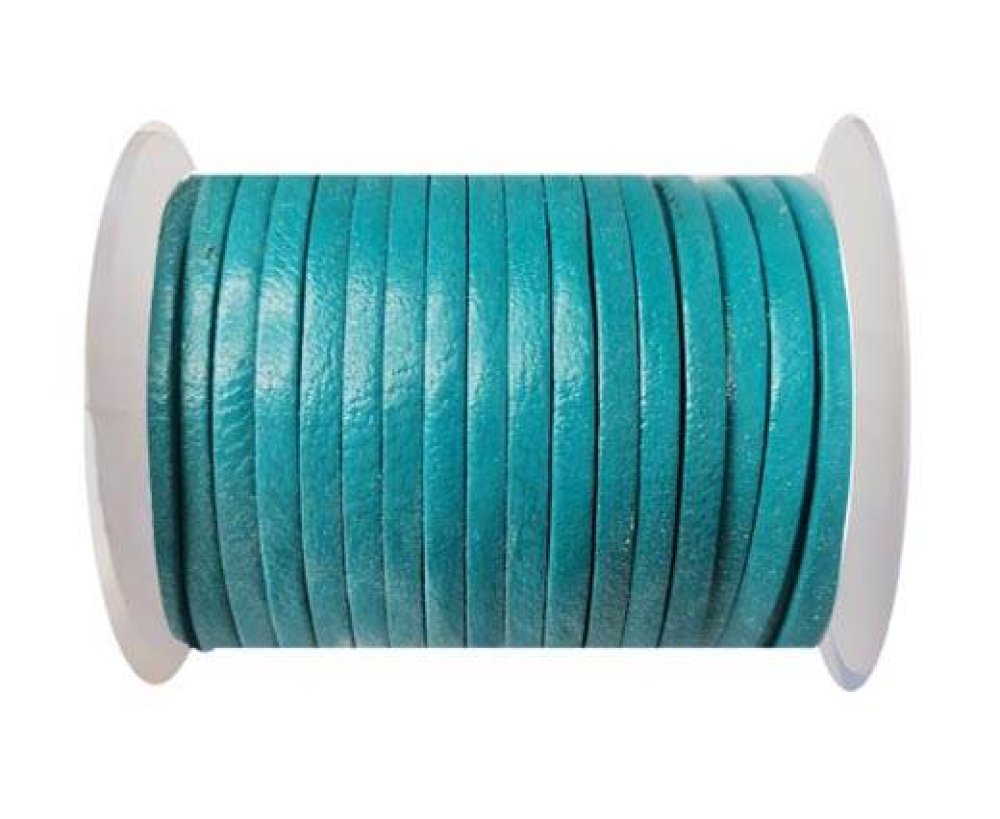 Cowhide Leather Jewelry Cord -3mm-TURQUOISE