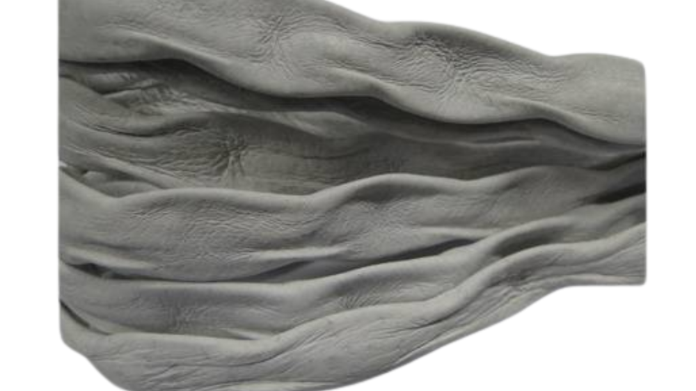 Real Nappa Leather -WHITE- Wave Style - 20mm