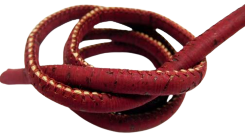 Real Cork Round - 4mm - Bordeaux