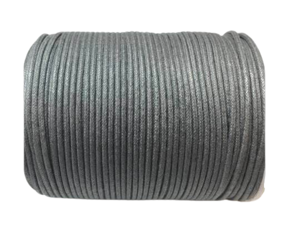 Wax Cotton Cords - 1,5mm - medium grey
