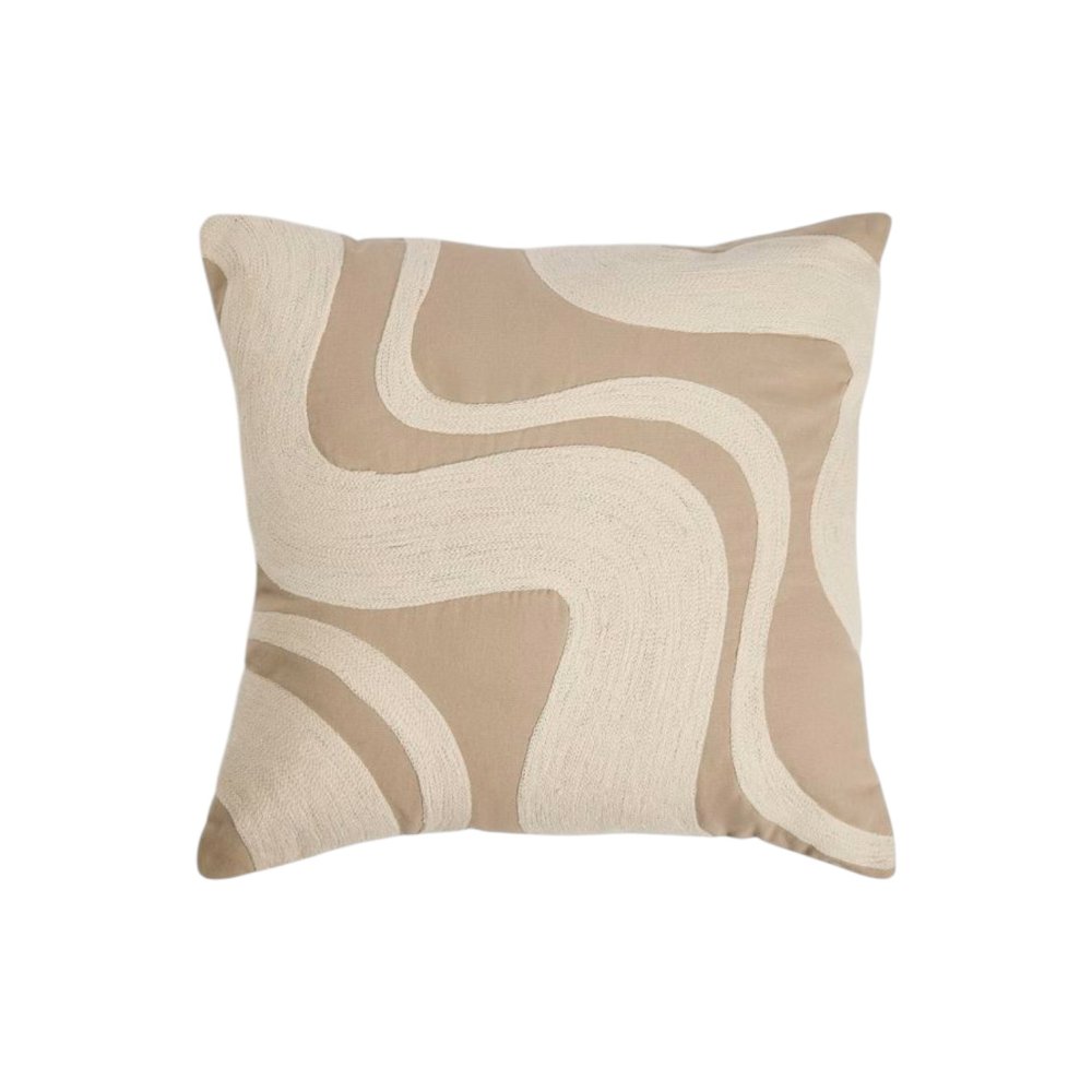 Beige Cotton Cushion