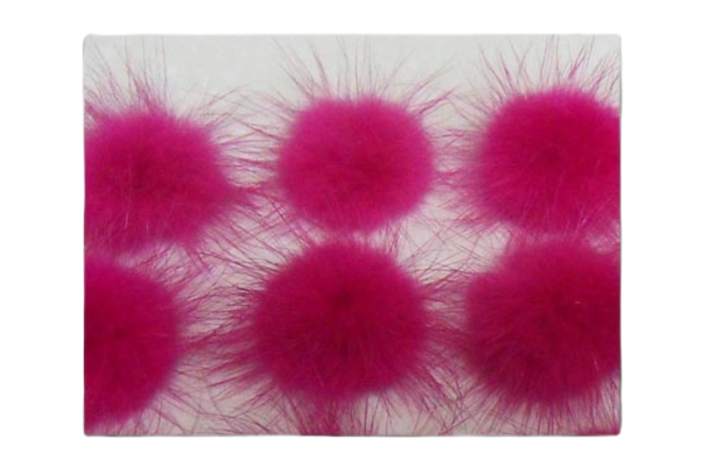 Mink Pom Pom Pink