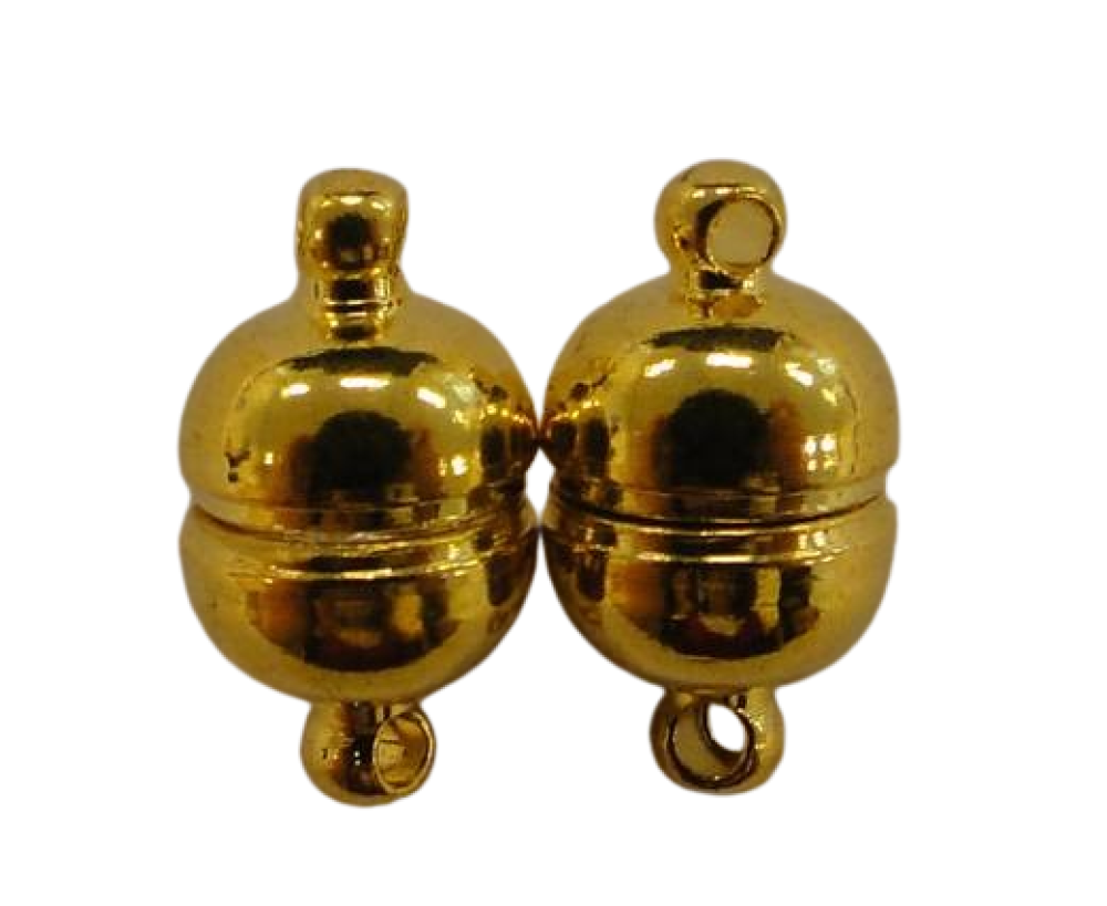 brass Magnetic clasp MG6-10mm-Gold