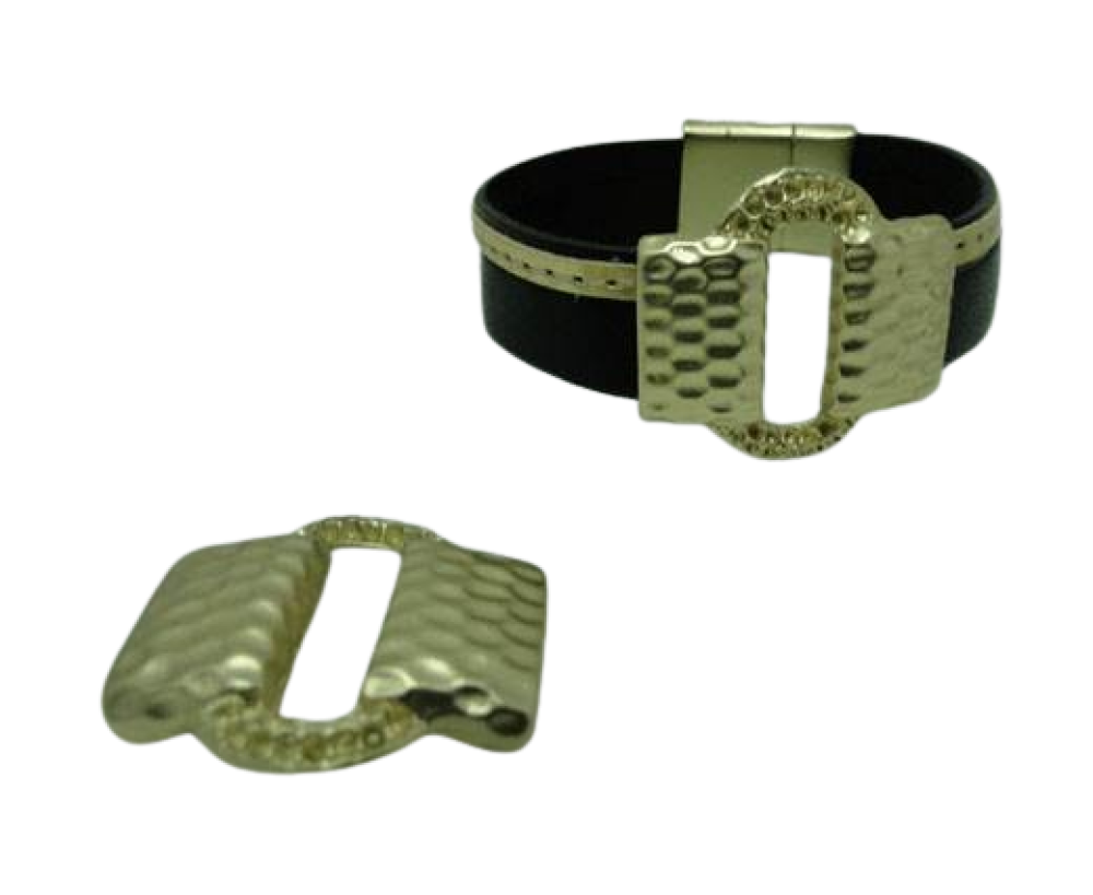 Zamak Belt Buckle Style claps: MGL319 20x2.5mm (Gold Matt)