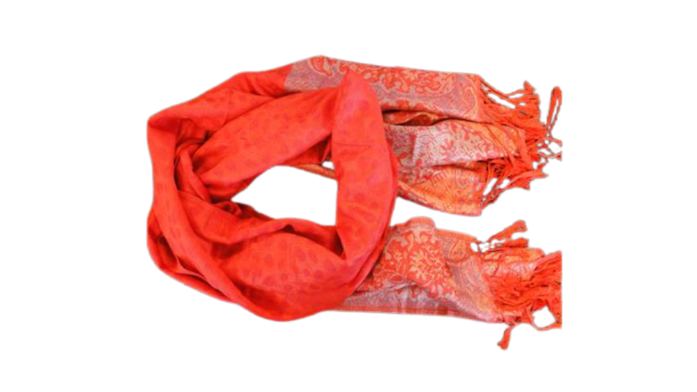 Pashmina Shawl-Style1-Orange