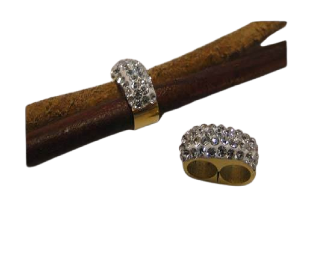 Stainless steel part for leather: SSP-613 5mm (Gold)