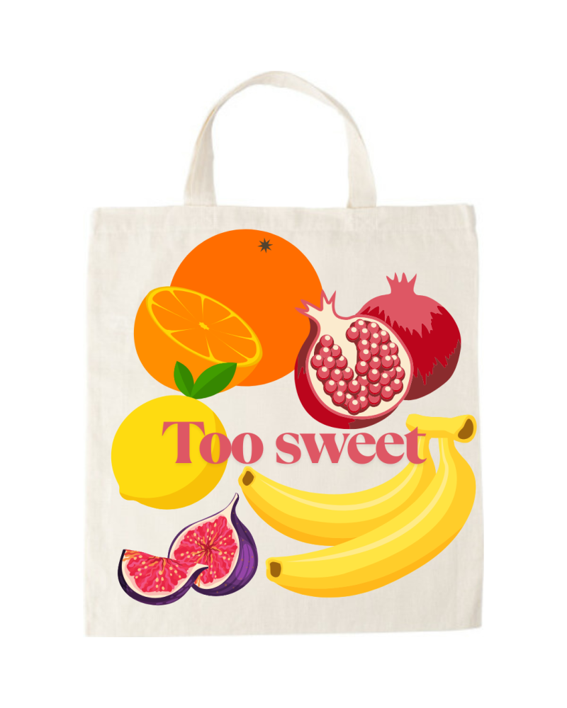 Cotton Tote Bag - Too Sweet Fruit Salad