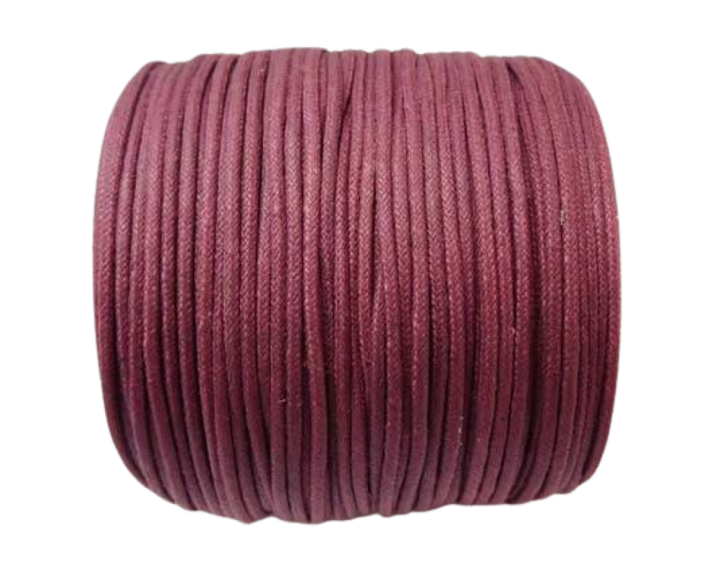 Wax Cotton Cords - 1,5mm - Burgundy