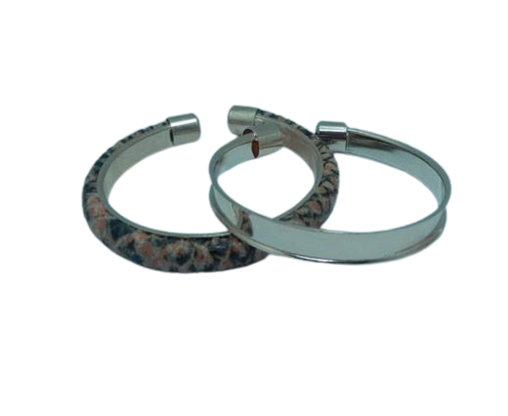 Zamak bracelet blank cuffs- MGL-411 - 6mm - Rose Gold