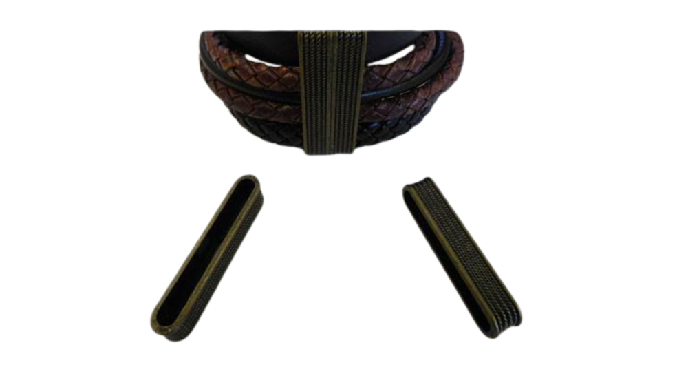 Zamak magnetic claps MGL-250-35*4MM-ANTIQUE GOLD