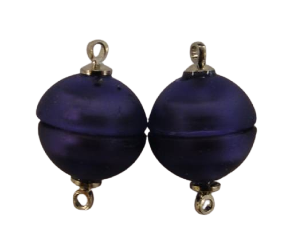 brass magnetic clasp MG28-10mm-Purple