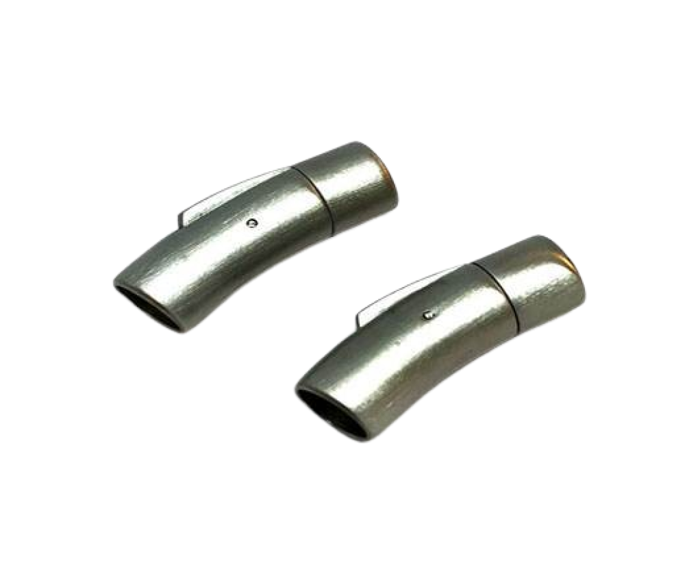 Stainless Steel Push Clasp,Matt,MGST-06 7mm