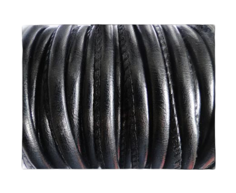 Synthetic nappa leather 4mm - Black