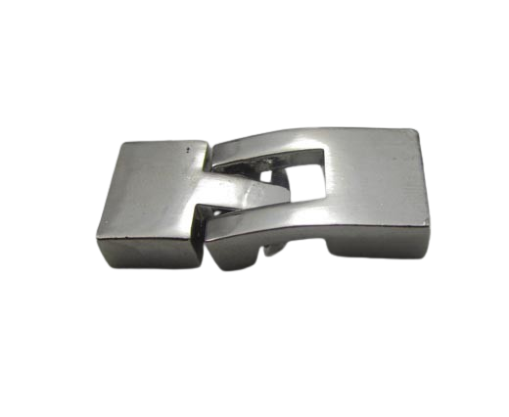 Zamak Hook Clasp: ZAML-24 10*3mm (steel matt)