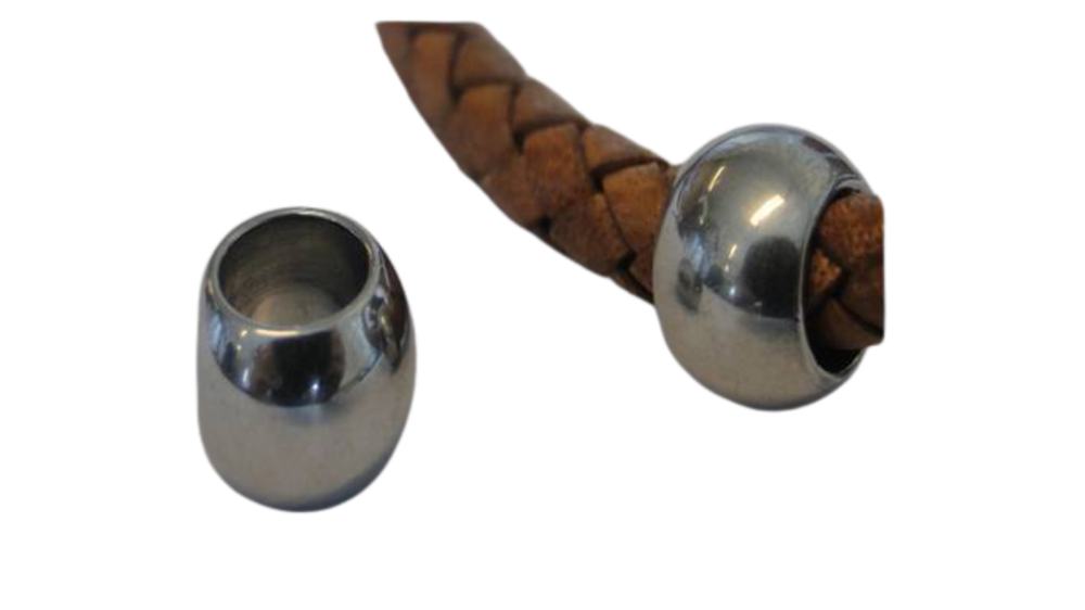 Stainless steel part for leather SSP-61 - 7mm