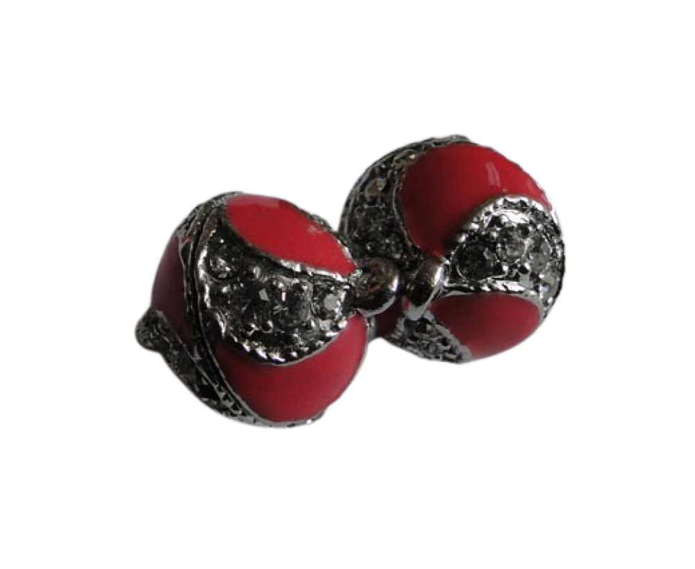 brass Magnetic clasp MG12-20mm-Red