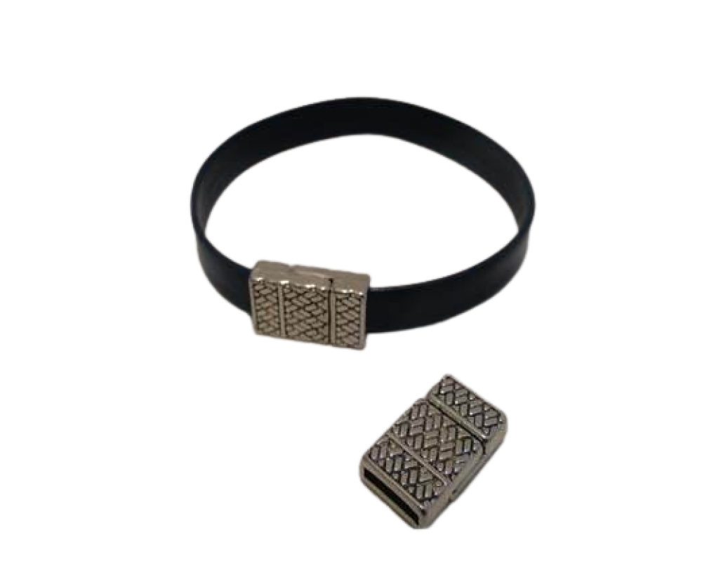 Zamak magnetic clasp: MGL-373 10*2.5mm (steel)