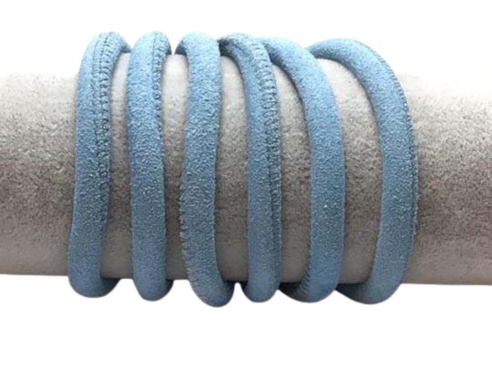 Real Nappa Suede Round-6mm-Celestial