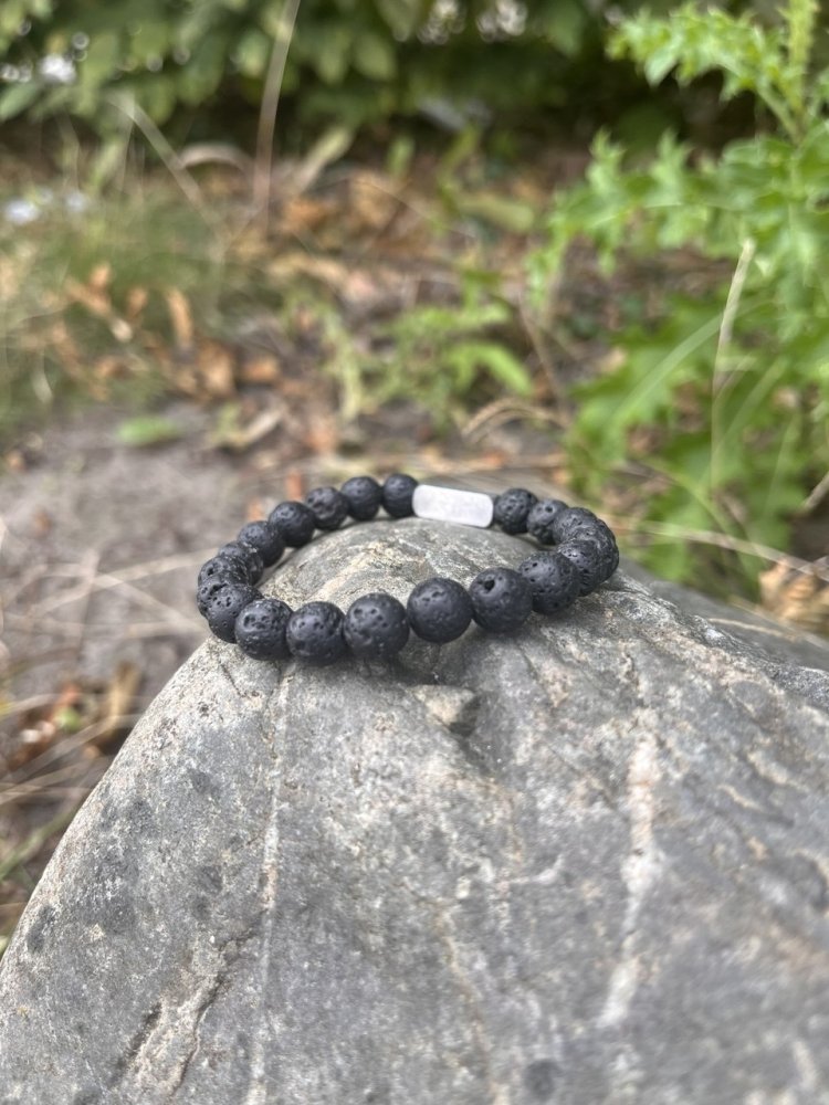 Lava Stone Gemstone Bracelet - Style 502