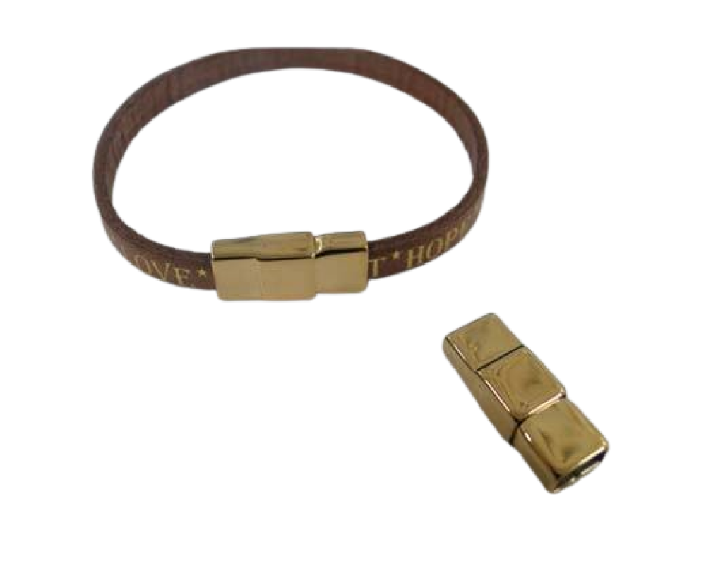 Stainless Steel Magnetic Clasp- Gold-MGST-165-6.5x2.5mm