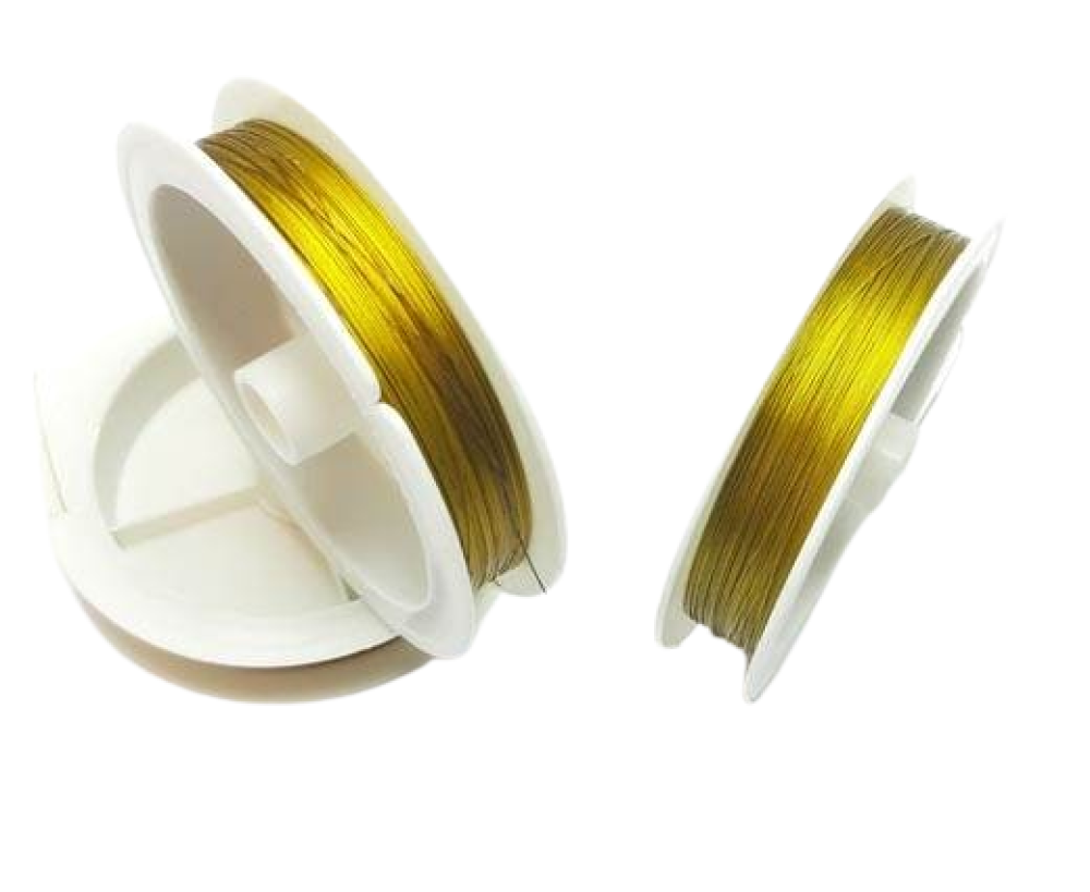 Steel wire 0.3mm - Gold
