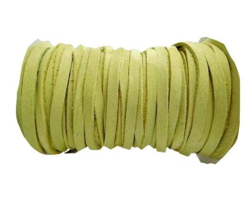 Nubuck Flat - 5mm -citron green