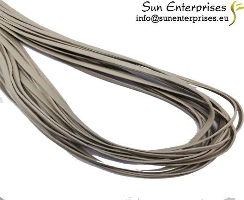 Flat Nappa Leather - 3mm - Light grey