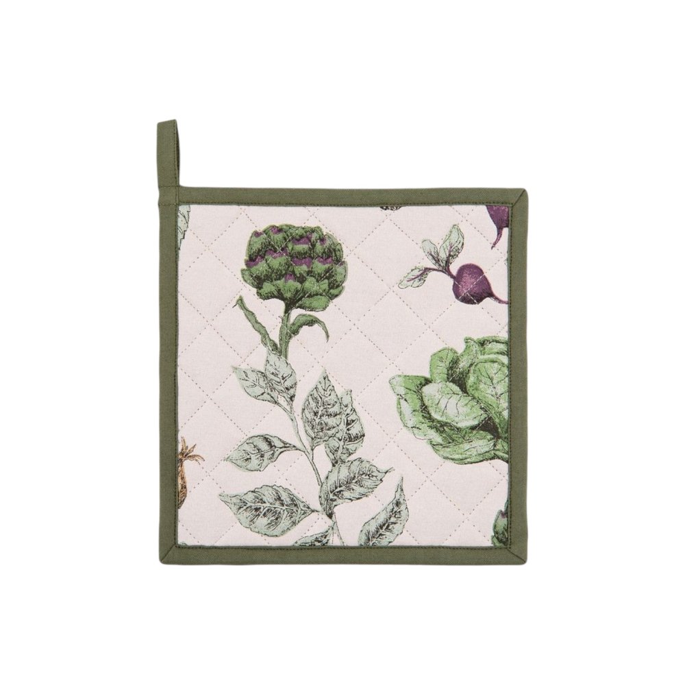 Pink Flower Oven Holder